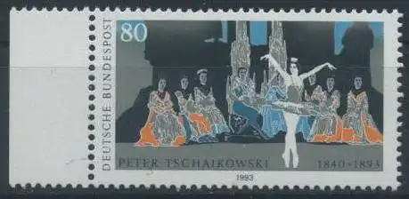 BUND 1993 Michel-Nummer 1702 postfrisch EINZELMARKE RAND links