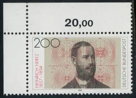 BUND 1994 Michel-Nummer 1710 postfrisch EINZELMARKE ECKRAND oben links