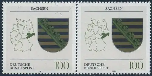BUND 1994 Michel-Nummer 1713 postfrisch horiz.PAAR
