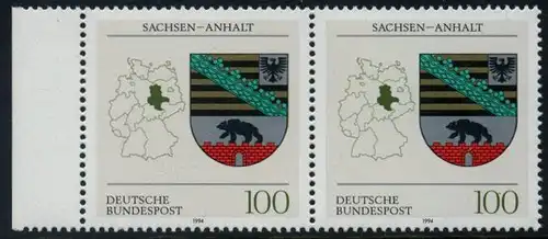 BUND 1994 Michel-Nummer 1714 postfrisch horiz.PAAR RAND links