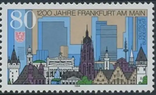 BUND 1994 Michel-Nummer 1721 postfrisch EINZELMARKE