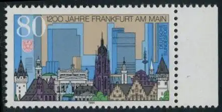 BUND 1994 Michel-Nummer 1721 postfrisch EINZELMARKE RAND rechts