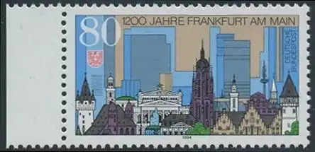 BUND 1994 Michel-Nummer 1721 postfrisch EINZELMARKE RAND links