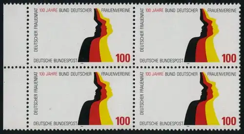 BUND 1994 Michel-Nummer 1723 postfrisch BLOCK RÄNDER links