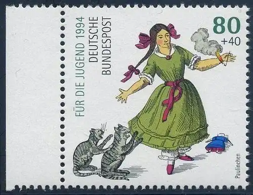 BUND 1994 Michel-Nummer 1726 postfrisch EINZELMARKE Rand links