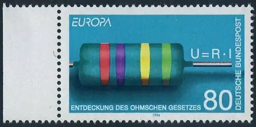 BUND 1994 Michel-Nummer 1732 postfrisch EINZELMARKE RAND links