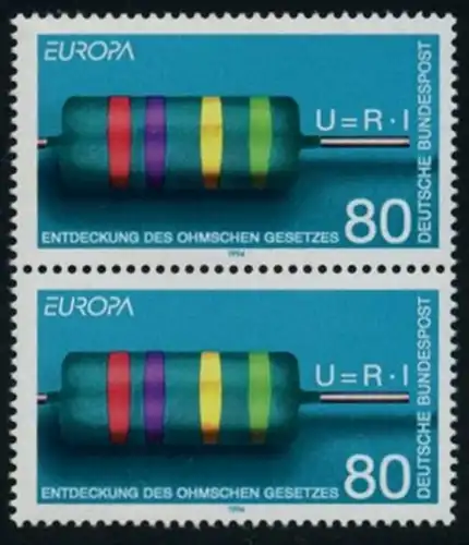 BUND 1994 Michel-Nummer 1732 postfrisch vert.PAAR