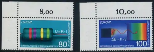 BUND 1994 Michel-Nummer 1732-1733 postfrisch SATZ(2) EINZELMARKEN ECKRÄNDER oben links
