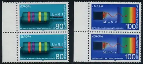BUND 1994 Michel-Nummer 1732-1733 postfrisch SATZ(2) vert.PAARE RÄNDER links