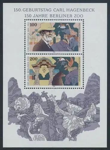 BUND 1994 Michel-Nummer 1734-1735 postfrisch BOGEN(2) -Blockausgabe 28-