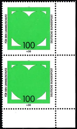 BUND 1994 Michel-Nummer 1737 postfrisch vert.PAAR ECKRAND unten rechts