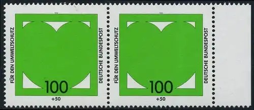 BUND 1994 Michel-Nummer 1737 postfrisch horiz.PAAR RAND rechts