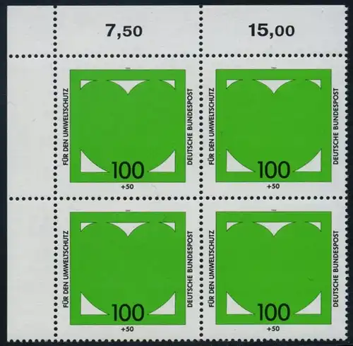 BUND 1994 Michel-Nummer 1737 postfrisch BLOCK ECKRAND oben links