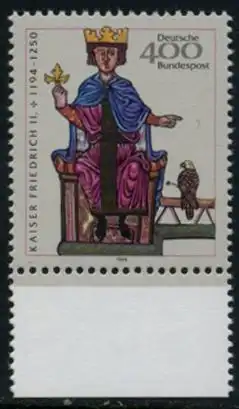 BUND 1994 Michel-Nummer 1738 postfrisch EINZELMARKE RAND unten