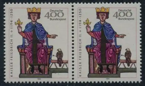BUND 1994 Michel-Nummer 1738 postfrisch horiz.PAAR