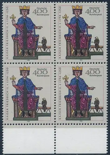 BUND 1994 Michel-Nummer 1738 postfrisch BLOCK RÄNDER unten