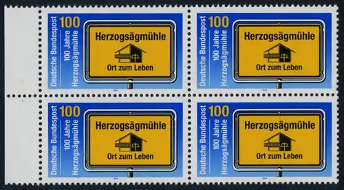 BUND 1994 Michel-Nummer 1740 postfrisch BLOCK RÄNDER links