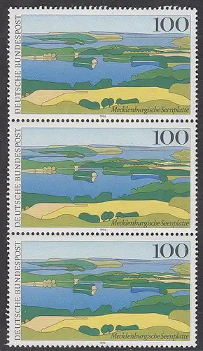 BUND 1994 Michel-Nummer 1745 postfrisch vert.STRIP(3)