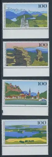 BUND 1994 Michel-Nummer 1742-1745 postfrisch SATZ(4) EINZELMARKEN RÄNDER unten