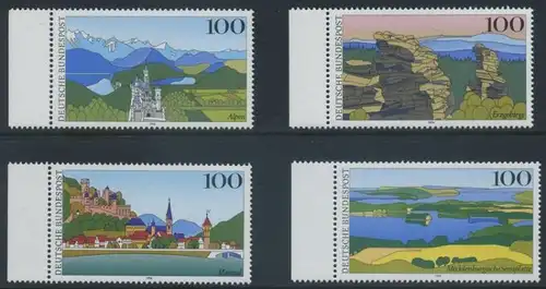 BUND 1994 Michel-Nummer 1742-1745 postfrisch SATZ(4) EINZELMARKEN RÄNDER links