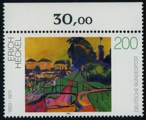 BUND 1994 Michel-Nummer 1749 postfrisch EINZELMARKE RAND oben (a)
