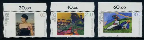BUND 1994 Michel-Nummer 1748-1750 postfrisch SATZ(3) EINZELMARKEN RÄNDER oben