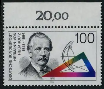 BUND 1994 Michel-Nummer 1752 postfrisch EINZELMARKE RAND oben (a)