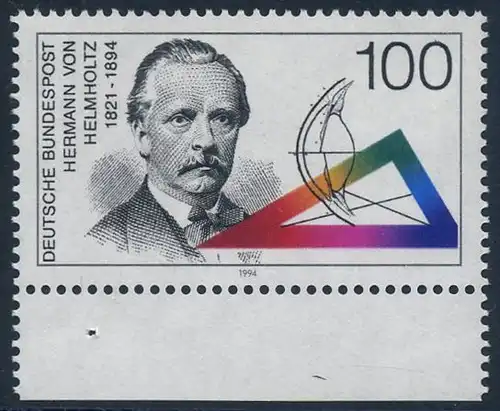 BUND 1994 Michel-Nummer 1752 postfrisch EINZELMARKE RAND unten
