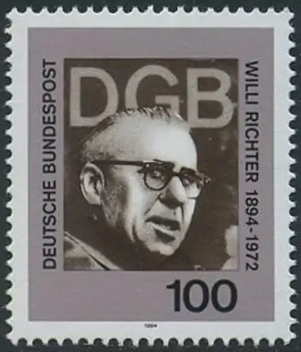 BUND 1994 Michel-Nummer 1753 postfrisch EINZELMARKE