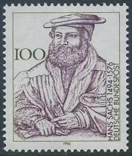 BUND 1994 Michel-Nummer 1763 postfrisch EINZELMARKE