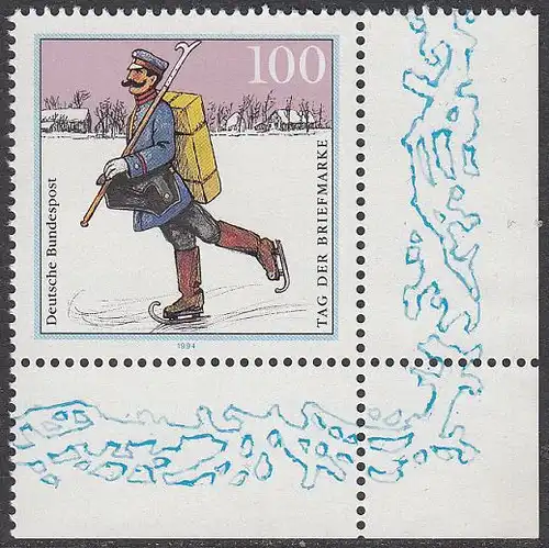 BUND 1994 Michel-Nummer 1764 postfrisch EINZELMARKE ECKRAND unten rechts