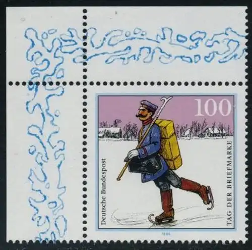 BUND 1994 Michel-Nummer 1764 postfrisch EINZELMARKE ECKRAND oben links