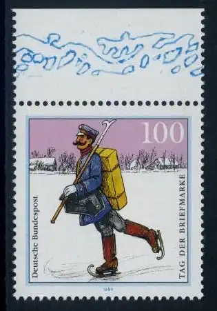 BUND 1994 Michel-Nummer 1764 postfrisch EINZELMARKE RAND oben (a)