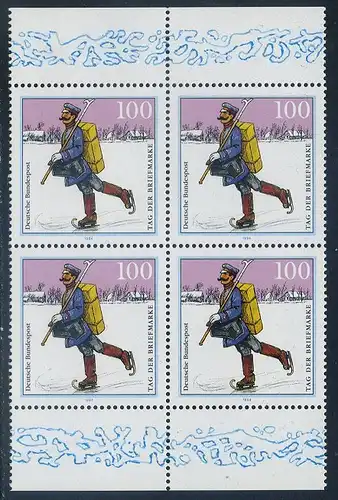 BUND 1994 Michel-Nummer 1764 postfrisch BLOCK RÄNDER oben/unten