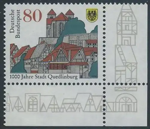 BUND 1994 Michel-Nummer 1765 postfrisch EINZELMARKE ECKRAND unten rechts