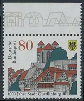 BUND 1994 Michel-Nummer 1765 postfrisch EINZELMARKE RAND oben (a)