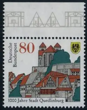 BUND 1994 Michel-Nummer 1765 postfrisch EINZELMARKE RAND oben (b)