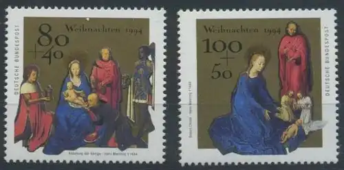 BUND 1994 Michel-Nummer 1770-1771 postfrisch SATZ(2) EINZELMARKEN