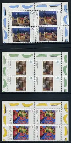 BUND 1995 Michel-Nummer 1774-1776 postfrisch SATZ(3) BLÖCKE ECKRÄNDER oben rechts/oben links