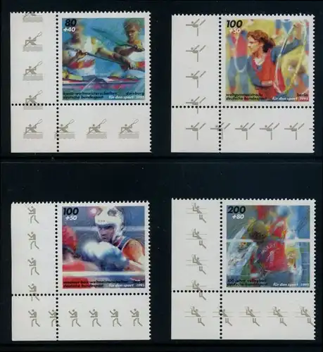 BUND 1995 Michel-Nummer 1777-1780 postfrisch SATZ(4) EINZELMARKEN ECKRÄNDER unten links