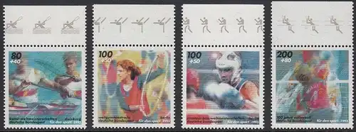 BUND 1995 Michel-Nummer 1777-1780 postfrisch SATZ(4) EINZELMARKEN RÄNDER oben