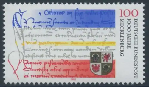 BUND 1995 Michel-Nummer 1782 postfrisch EINZELMARKE