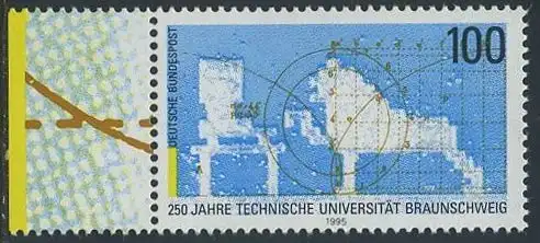 BUND 1995 Michel-Nummer 1783 postfrisch EINZELMARKE RAND links (c)