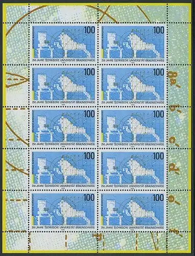 BUND 1995 Michel-Nummer 1783 postfrisch BOGEN(10)