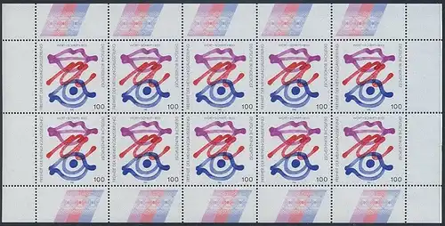 BUND 1995 Michel-Nummer 1789 postfrisch BOGEN(10)