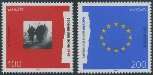 BUND 1995 Michel-Nummer 1790-1791 postfrisch SATZ(2) EINZELMARKEN