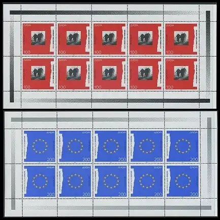 BUND 1995 Michel-Nummer 1790-1791 postfrisch SATZ(2) BÖGEN(je 10)
