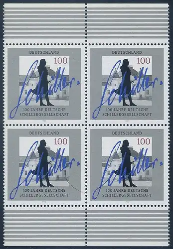 BUND 1995 Michel-Nummer 1792 postfrisch BLOCK RÄNDER oben/unten