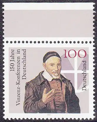 BUND 1995 Michel-Nummer 1793 postfrisch EINZELMARKE RAND oben