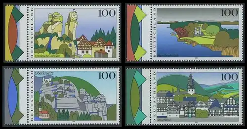 BUND 1995 Michel-Nummer 1807-1810 postfrisch SATZ(4) EINZELMARKEN RÄNDER links